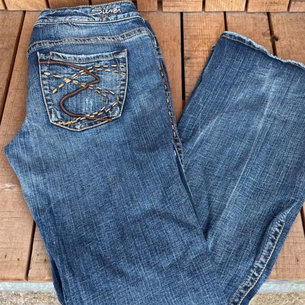 Silver Frances Split Hem Flare Jeans
